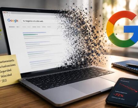 Un sitio web desactualizado puede hacerte desaparecer de Google